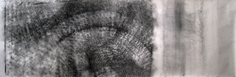 Séquence II, fusain sur papier, 355x114cm, 2013