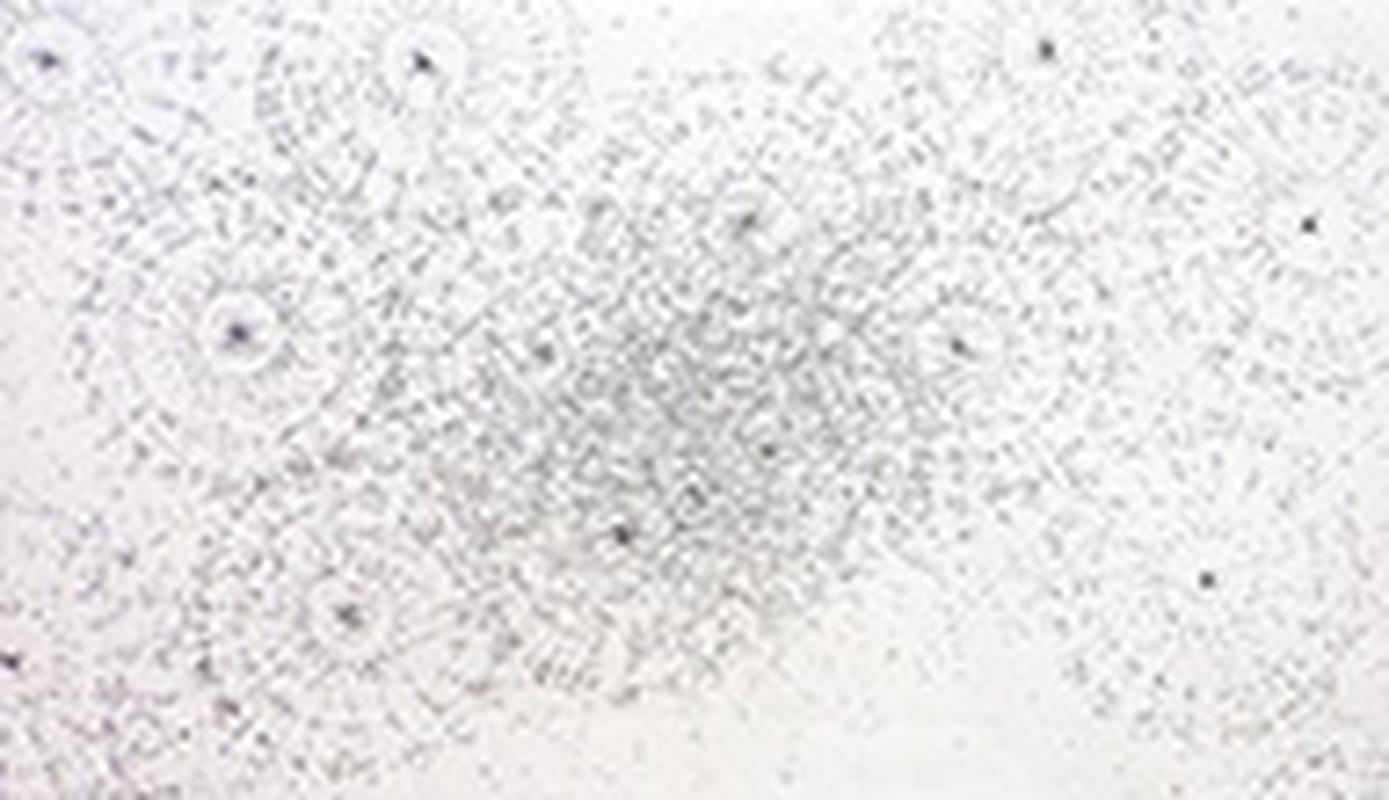 Projet pour mural , «PAR LE MILIEU», mine de plomb et encre sur papier, 33,5*59,5 cm, 2methode0, 2010/2methode1, 2011