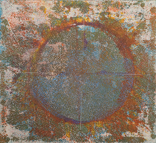 Cercle, 143x157,5, acrylique-sur-toile, 2018
