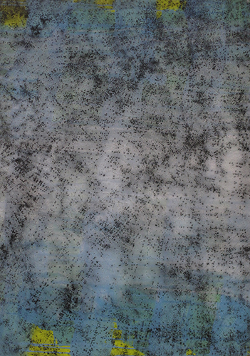 Second movement moderato III, acrylique et fusain sur papier, 70x100cm, 2014