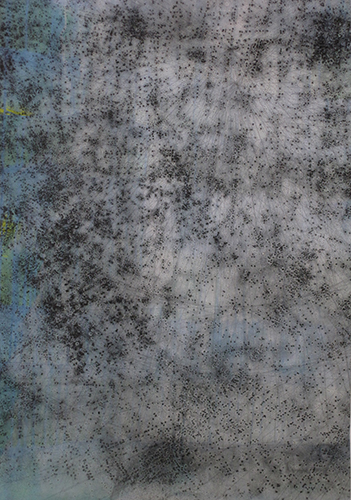 Second movement moderato IV, acrylique et fusain sur papier, 70x100cm, 2014