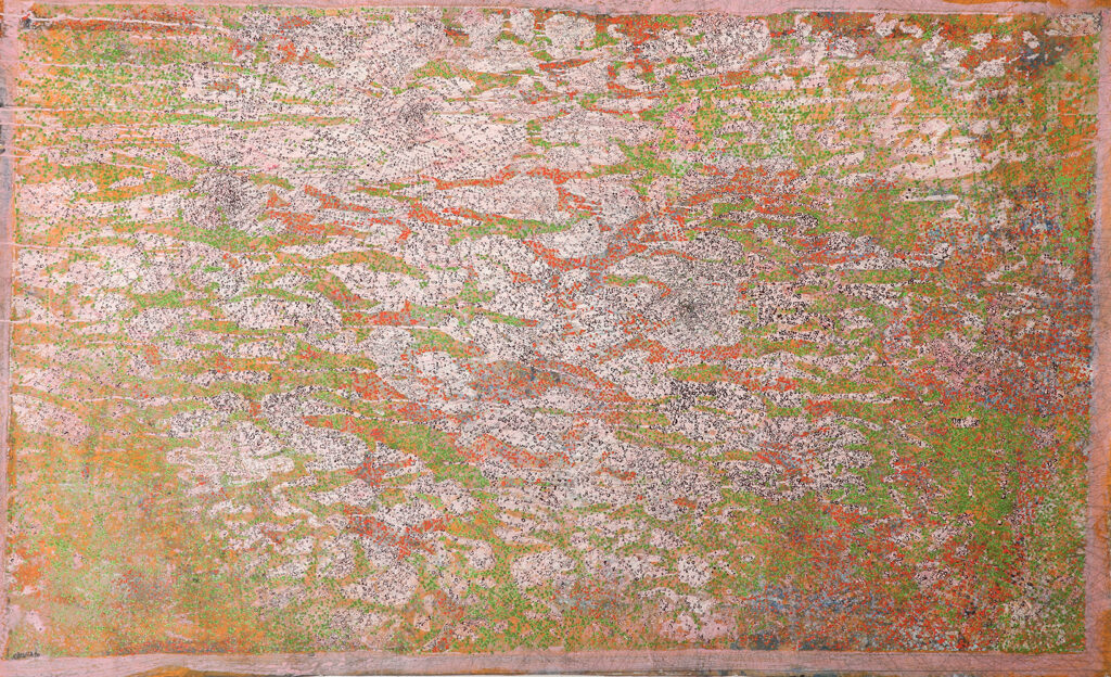 CJ-cerisier-japonais, acrylique-sur-papier, 205x126cm, 2017