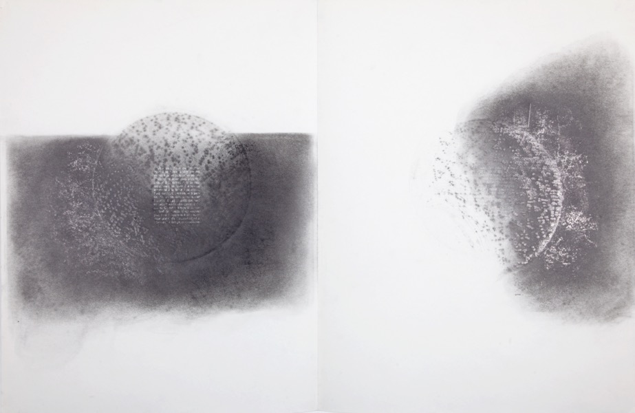 De lunes à lunes III, mine de plomb sur papier, 59x126 cm, 2015