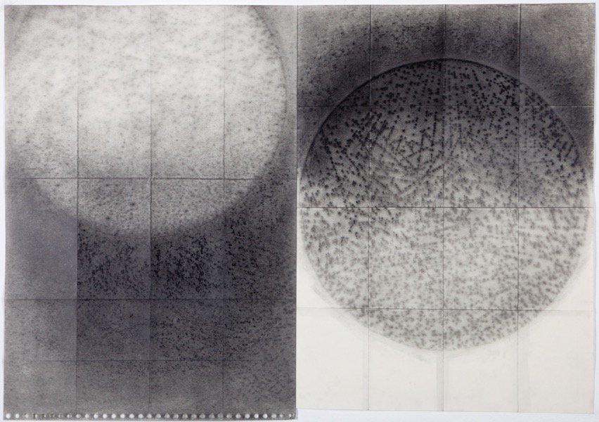 De lunes à lunes VIII, mine de plomb sur papier, 59x125 cm, 2015