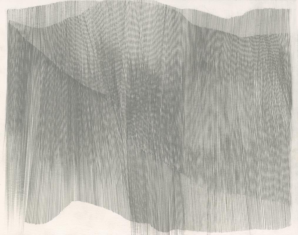 De lignes à lignes 24-VIII,  graphite sur papier, 22.2x28.3cm, 2024