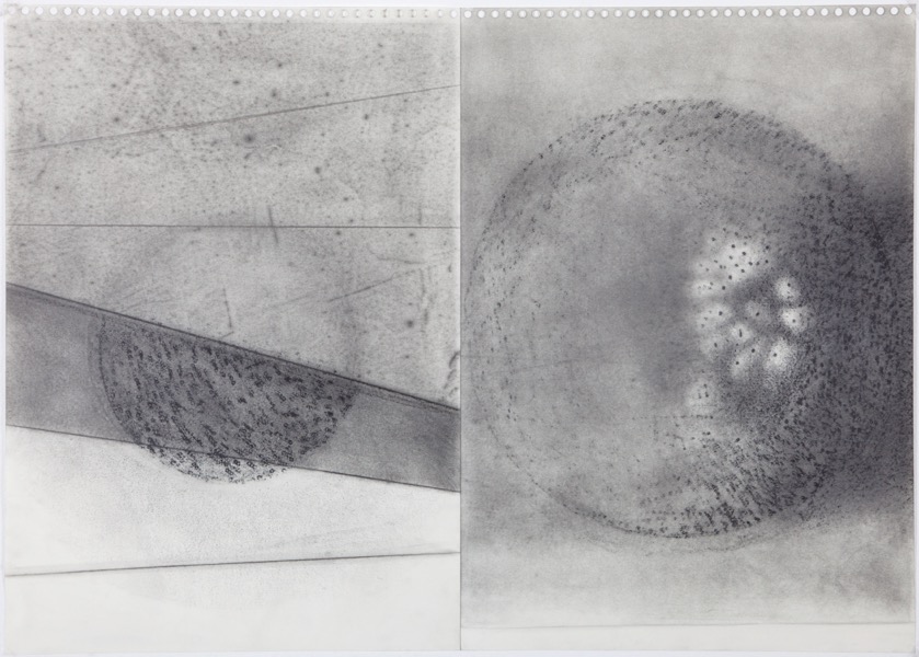De lunes à lunes X, mine de plomb sur papier, 59x84 cm, 2015