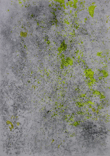 Second movement moderato XII, acrylique et fusain sur papier, 70x100cm, 2014