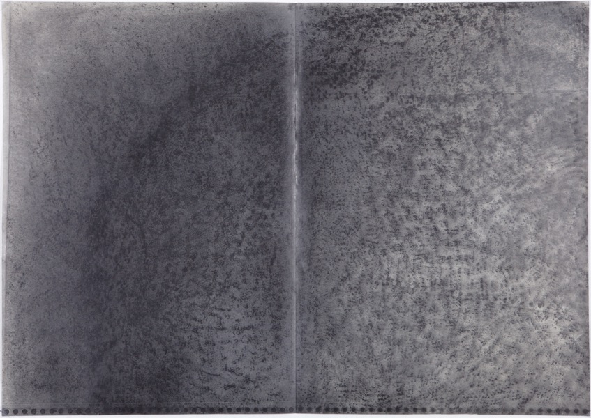 De lunes à lunes XII, mine de plomb sur papier, 59x126 cm, 2015