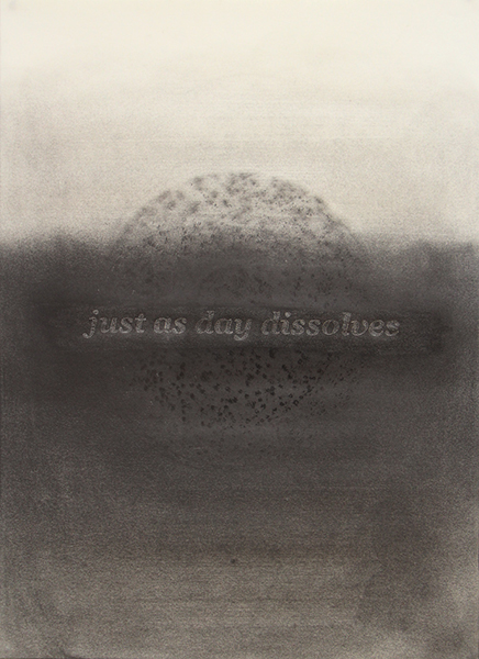 Just as day dissolves, 59.4x42cm, graphite sur papier, 2015