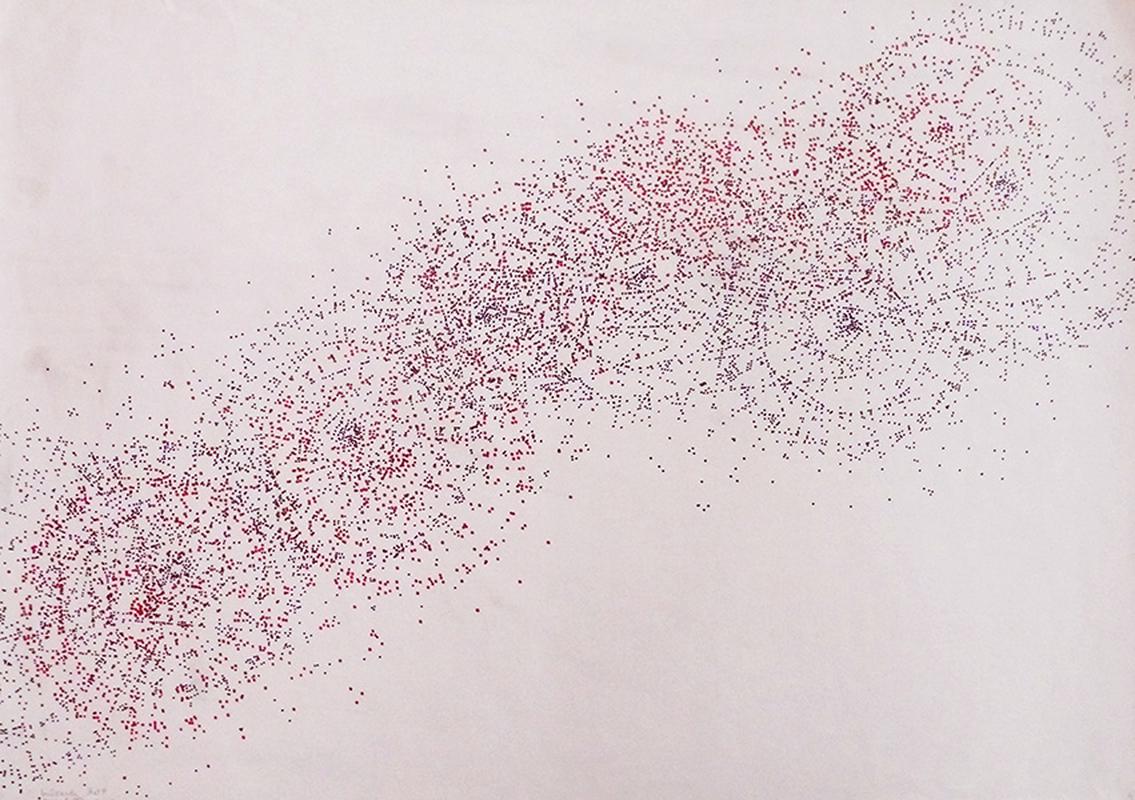 Maquette pour mural IX, mine de plomb et encre sur papier, 59,4*42 cm, 2009