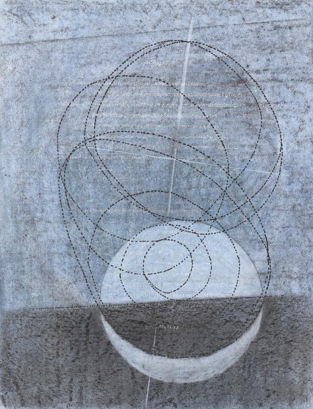 Tidings  VIII, pastel et graphite sur papier, 65x50 cm, 2024
