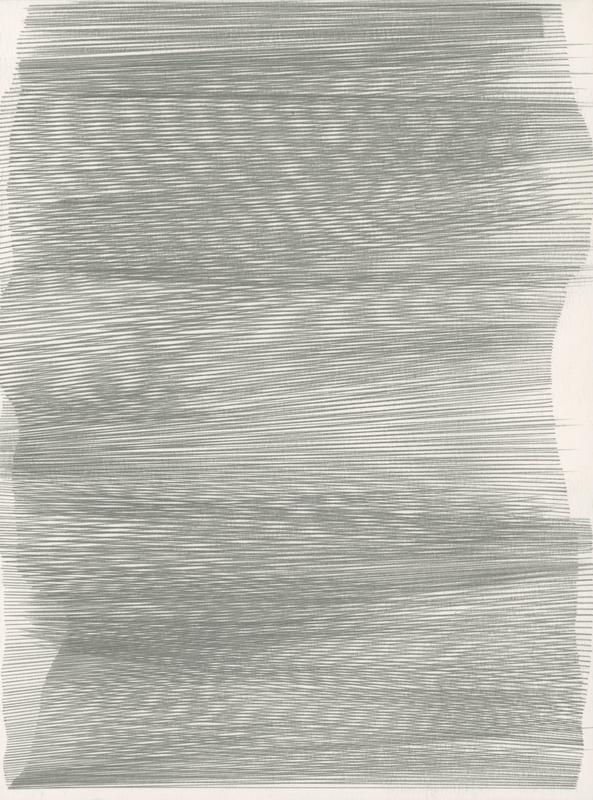 De lignes à lignes IBIII,  graphite sur papier, 24.8x18cm, 2023