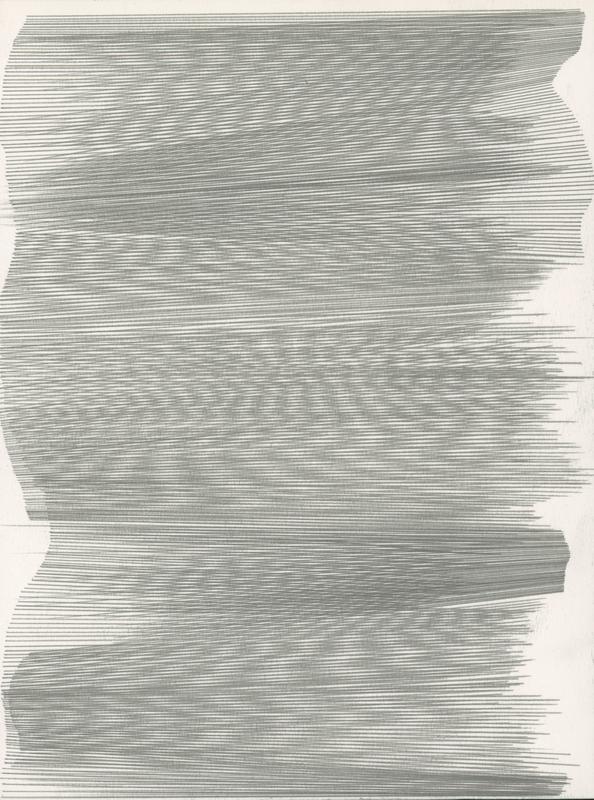 De lignes à lignes IBV,  graphite sur papier, 24.8x18cm, 2023