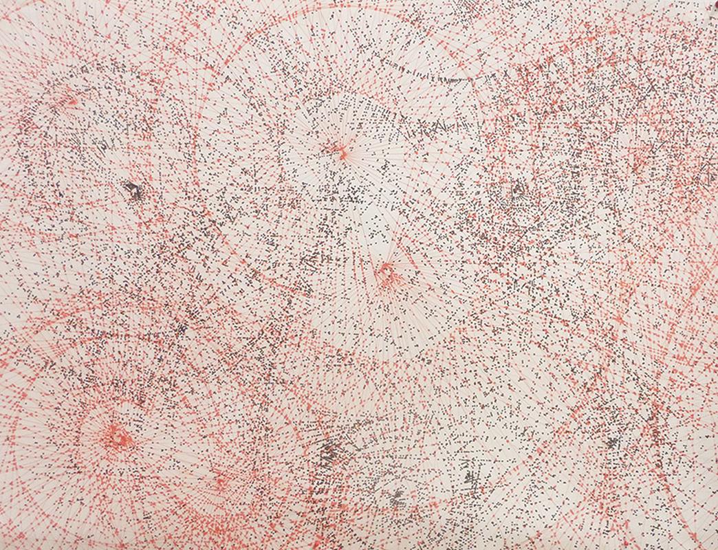 ARCHIPEL III, mine de plomb, encre, crayons de couleurs sur papier, 210*300 cm, 2methode1, 2011