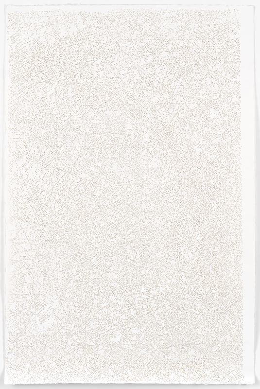 ARCHIPEL II, trouées sur papier, 100X70 cm, 2011-24