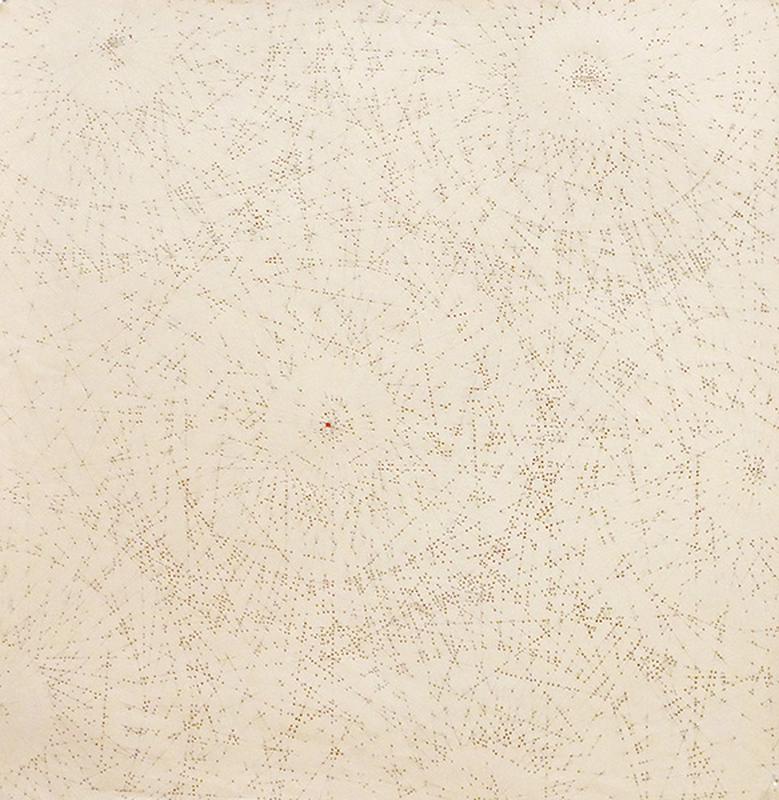 POINT PAR POINT, mine de plomb et trouées sur papier, 42*42 cm, 2008