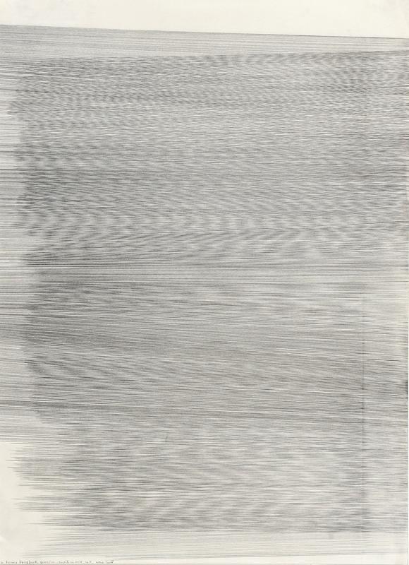 Lignes simples, 58x42.5cm, graphite sur papier, 2017