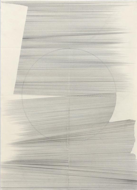 De lignes à lignes II , série 2, graphite sur papier,  57.5X42 cm,  2017
