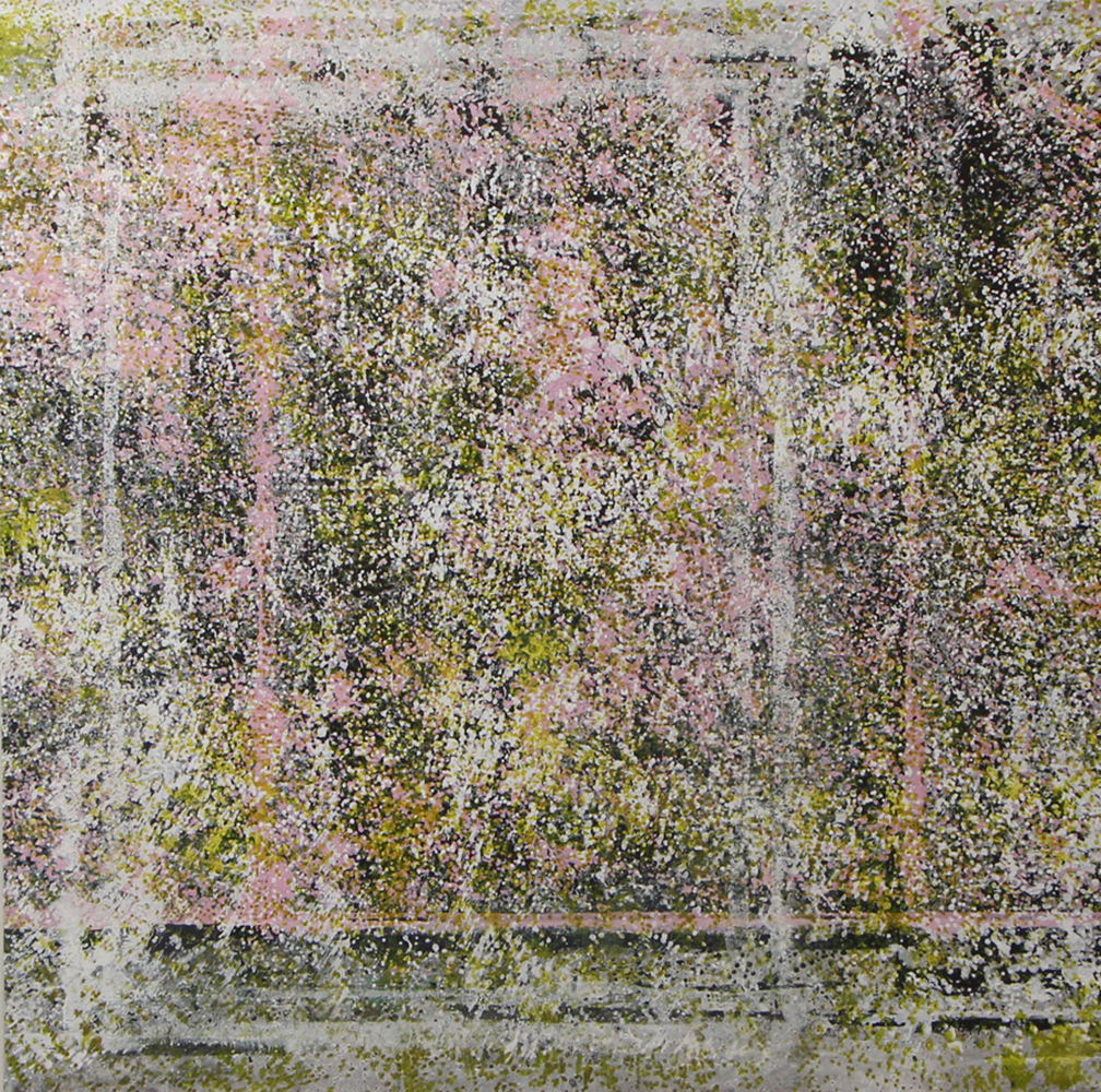 D'un point à l'autre, Acrylique sur toile, 120x120cm, 2016