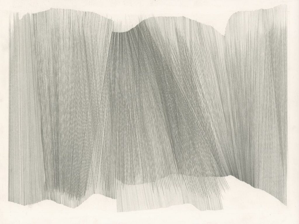 De lignes à lignes 24-II , graphite sur papier, 30x40cm, 2024
