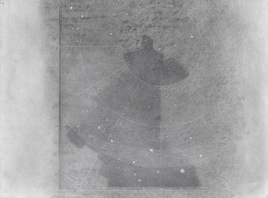 Tidings, graphite sur papier,37x50 cm, 2024