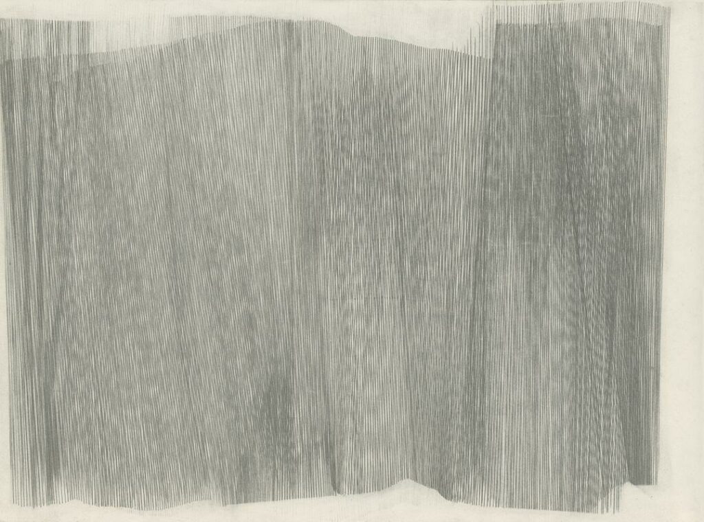 De lignes à lignes 24-III , graphite sur papier, 30x40cm,2024