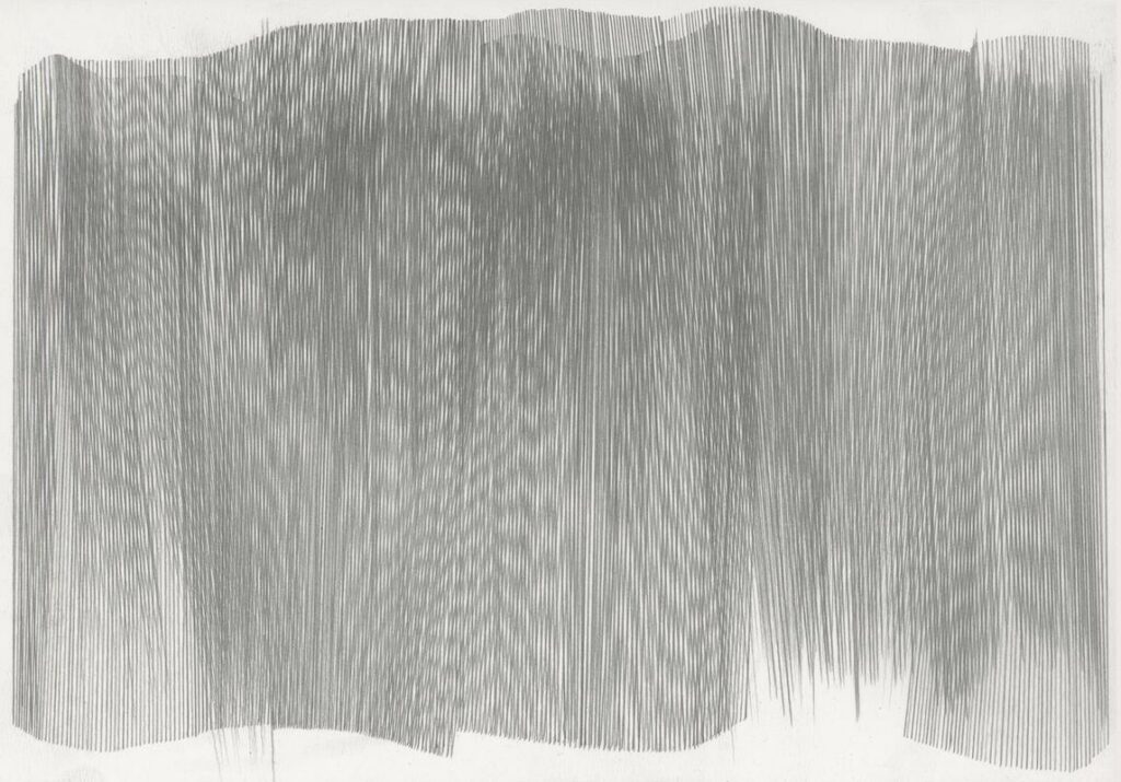 De lignes à lignes 24-V,  graphite sur papier, 21x30cm , 2024
